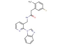 N-{[2-(1H-benzimidazol-1-yl)pyridin-3-yl]methyl}-2-(5-fluoro-2-methylphenyl)acetamide