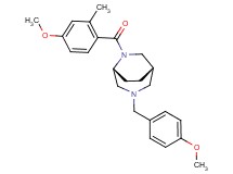 (1S*,5R*)-3-(4-methoxybenzyl)-6-(4-methoxy-2-methylbenzoyl)-3,6-diazabicyclo[3.2.2]nonane