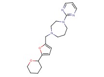 1-pyrimidin-2-yl-4-{[5-(tetrahydro-2H-pyran-2-yl)-2-furyl]methyl}-1,4-diazepane