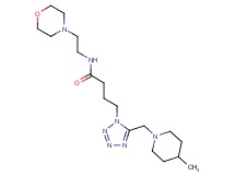 4-{5-[(4-methyl-1-piperidinyl)methyl]-1H-tetrazol-1-yl}-N-[2-(4-morpholinyl)ethyl]butanamide