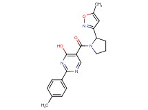 5-{[2-(5-methylisoxazol-3-yl)pyrrolidin-1-yl]carbonyl}-2-(4-methylphenyl)pyrimidin-4-ol