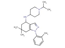 N-(1-isopropyl-4-piperidinyl)-6,6-dimethyl-1-(2-methylphenyl)-4,5,6,7-tetrahydro-1H-indazol-4-amine
