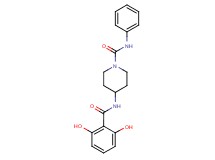 4-[(2,6-dihydroxybenzoyl)amino]-N-phenylpiperidine-1-carboxamide