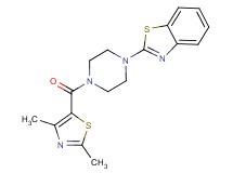 2-{4-[(2,4-dimethyl-1,3-thiazol-5-yl)carbonyl]-1-piperazinyl}-1,3-benzothiazole