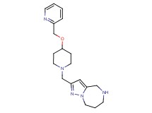2-{[4-(2-pyridinylmethoxy)-1-piperidinyl]methyl}-5,6,7,8-tetrahydro-4H-pyrazolo[1,5-a][1,4]diazepine