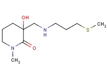 3-hydroxy-1-methyl-3-({[3-(methylthio)propyl]amino}methyl)-2-piperidinone