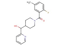 [1-(2-fluoro-5-methylbenzoyl)-4-piperidinyl](2-pyridinyl)methanol trifluoroacetate (salt)
