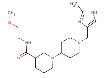 N-(2-methoxyethyl)-1'-[(2-methyl-1H-imidazol-4-yl)methyl]-1,4'-bipiperidine-3-carboxamide
