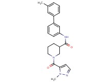 N-(3'-methyl-3-biphenylyl)-1-[(1-methyl-1H-pyrazol-5-yl)carbonyl]-3-piperidinecarboxamide