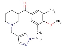 (4-methoxy-3,5-dimethylphenyl){1-[(1-methyl-1H-pyrazol-4-yl)methyl]-3-piperidinyl}methanone