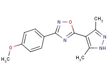 5-(3,5-dimethyl-1H-pyrazol-4-yl)-3-(4-methoxyphenyl)-1,2,4-oxadiazole