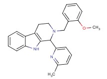 2-(2-methoxybenzyl)-1-(6-methyl-2-pyridinyl)-2,3,4,9-tetrahydro-1H-beta-carboline