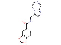 N-(imidazo[1,2-a]pyrazin-3-ylmethyl)-1,3-benzodioxole-5-carboxamide