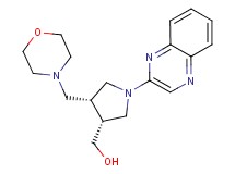 [(3R*,4R*)-4-(morpholin-4-ylmethyl)-1-quinoxalin-2-ylpyrrolidin-3-yl]methanol