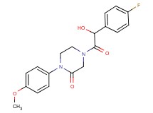 4-[(4-fluorophenyl)(hydroxy)acetyl]-1-(4-methoxyphenyl)-2-piperazinone