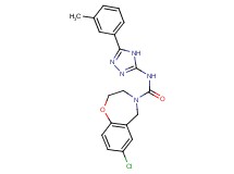 7-chloro-N-[5-(3-methylphenyl)-4H-1,2,4-triazol-3-yl]-2,3-dihydro-1,4-benzoxazepine-4(5H)-carboxamide