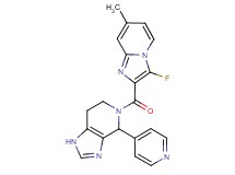 5-[(3-fluoro-7-methylimidazo[1,2-a]pyridin-2-yl)carbonyl]-4-pyridin-4-yl-4,5,6,7-tetrahydro-1H-imidazo[4,5-c]pyridine