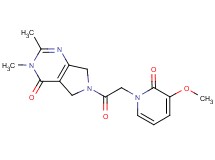6-[(3-methoxy-2-oxopyridin-1(2H)-yl)acetyl]-2,3-dimethyl-3,5,6,7-tetrahydro-4H-pyrrolo[3,4-d]pyrimidin-4-one