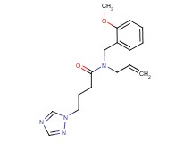 N-allyl-N-(2-methoxybenzyl)-4-(1H-1,2,4-triazol-1-yl)butanamide