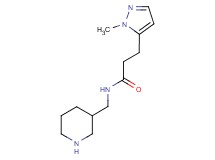 3-(1-methyl-1H-pyrazol-5-yl)-N-(3-piperidinylmethyl)propanamide hydrochloride
