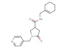 N-(cyclohex-1-en-1-ylmethyl)-5-oxo-1-(pyridin-4-ylmethyl)pyrrolidine-3-carboxamide