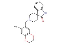 1'-[(7-methyl-2,3-dihydro-1,4-benzodioxin-6-yl)methyl]spiro[indole-3,4'-piperidin]-2(1H)-one