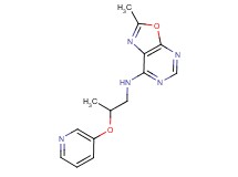 2-methyl-N-[2-(pyridin-3-yloxy)propyl][1,3]oxazolo[5,4-d]pyrimidin-7-amine