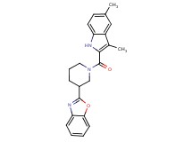 2-{1-[(3,5-dimethyl-1H-indol-2-yl)carbonyl]-3-piperidinyl}-1,3-benzoxazole