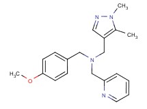 1-(1,5-dimethyl-1H-pyrazol-4-yl)-N-(4-methoxybenzyl)-N-(pyridin-2-ylmethyl)methanamine