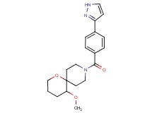 5-methoxy-9-[4-(1H-pyrazol-3-yl)benzoyl]-1-oxa-9-azaspiro[5.5]undecane