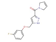 3-(2,5-dihydro-1H-pyrrol-1-ylcarbonyl)-5-[(3-fluorophenoxy)methyl]-1H-pyrazole