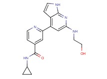 N-cyclopropyl-2-{6-[(2-hydroxyethyl)amino]-1H-pyrrolo[2,3-b]pyridin-4-yl}isonicotinamide
