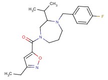 4-[(3-ethylisoxazol-5-yl)carbonyl]-1-(4-fluorobenzyl)-2-isopropyl-1,4-diazepane