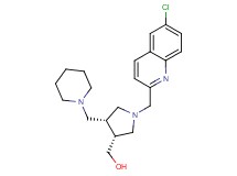 [(3R*,4R*)-1-[(6-chloroquinolin-2-yl)methyl]-4-(piperidin-1-ylmethyl)pyrrolidin-3-yl]methanol