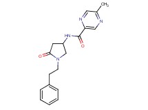 5-methyl-N-[5-oxo-1-(2-phenylethyl)-3-pyrrolidinyl]-2-pyrazinecarboxamide