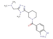 ({5-[1-(1H-1,2,3-benzotriazol-5-ylcarbonyl)piperidin-3-yl]-4-methyl-4H-1,2,4-triazol-3-yl}methyl)dimethylamine