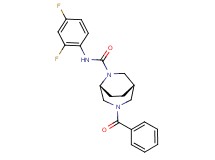 (1S*,5R*)-3-benzoyl-N-(2,4-difluorophenyl)-3,6-diazabicyclo[3.2.2]nonane-6-carboxamide