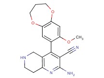 2-amino-4-(8-methoxy-3,4-dihydro-2H-1,5-benzodioxepin-7-yl)-5,6,7,8-tetrahydro-1,6-naphthyridine-3-carbonitrile
