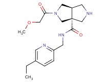 (3aR*,6aR*)-N-[(5-ethylpyridin-2-yl)methyl]-2-(methoxyacetyl)hexahydropyrrolo[3,4-c]pyrrole-3a(1H)-carboxamide