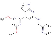 4-(4,6-dimethoxypyrimidin-2-yl)-N-(pyridin-2-ylmethyl)-1H-pyrrolo[2,3-b]pyridin-6-amine