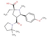 (2S*,4S*,5R*)-4-[(2,2-dimethylpyrrolidin-1-yl)carbonyl]-2-ethyl-5-(4-methoxyphenyl)-1-methylpyrrolidine-2-carboxylic acid