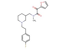 N-({1-[2-(4-fluorophenyl)ethyl]-3-piperidinyl}methyl)-2-(2-furyl)-N-methyl-2-oxoacetamide