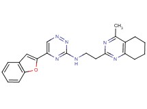 5-(1-benzofuran-2-yl)-N-[2-(4-methyl-5,6,7,8-tetrahydro-2-quinazolinyl)ethyl]-1,2,4-triazin-3-amine