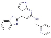 4-(1H-benzimidazol-2-yl)-N-(pyridin-2-ylmethyl)-1H-pyrrolo[2,3-b]pyridin-6-amine