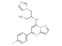 5-(4-fluorophenyl)-N-[1-(1H-imidazol-1-ylmethyl)propyl]pyrazolo[1,5-a]pyrimidin-7-amine