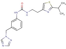 N-[2-(2-isopropyl-1,3-thiazol-4-yl)ethyl]-N'-[3-(1H-1,2,4-triazol-1-ylmethyl)phenyl]urea