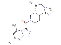 2-(2-{1-[(5,7-dimethyl[1,2,4]triazolo[4,3-a]pyrimidin-3-yl)carbonyl]piperidin-4-yl}-1H-imidazol-1-yl)acetamide