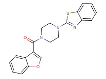 2-[4-(1-benzofuran-3-ylcarbonyl)-1-piperazinyl]-1,3-benzothiazole