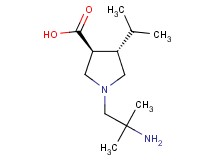 rel-(3S,4S)-1-(2-amino-2-methylpropyl)-4-isopropyl-3-pyrrolidinecarboxylic acid dihydrochloride