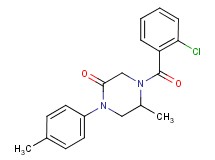 4-(2-chlorobenzoyl)-5-methyl-1-(4-methylphenyl)-2-piperazinone